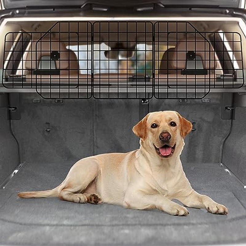 Steel Wire Mesh Dog Guard, Adjustable Width, Universal Dog Gate for SUV, Sedan, Truck image number 3