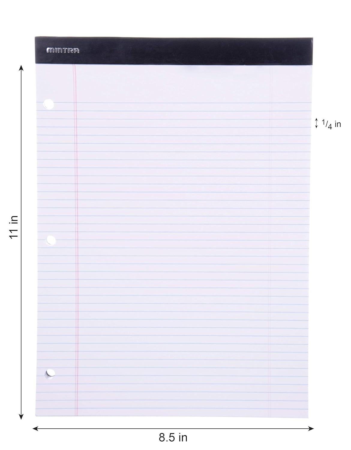 Mintra Office Legal Pads (Double Pad 3Pk (White), 8.5In X 11In (Narrow Ruled)) image number 5