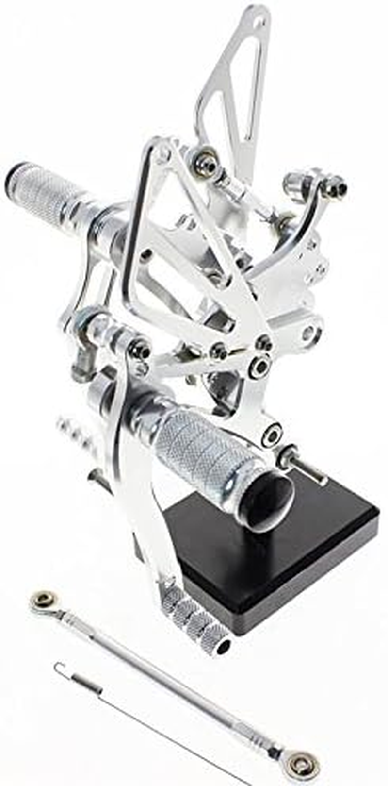 FXCNC CNC 98-03 R1 Billet Motorcycle Rearset Foot Pegs Rear Set Footrests Fully Adjustable Foot Boards Compatible with YZF R1 1998-2003 image number 6