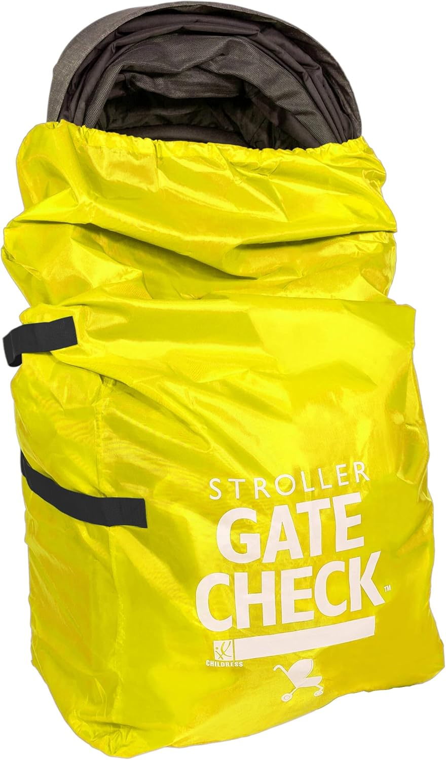J.L. Childress Gate Check Travel Bag for Single & Double Stroller, Neon Blue
