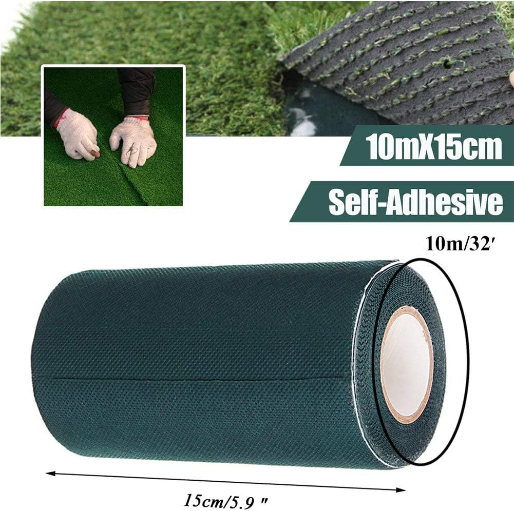 Artificial Grass Seam Tape Hoship 6&rdquo; X 32 Feet Heavy Duty Adhesive Outdoor Indoor Lawn for Carpet Grass Mat Turf Seam Jointing （15Cm&times;10M） image number 4