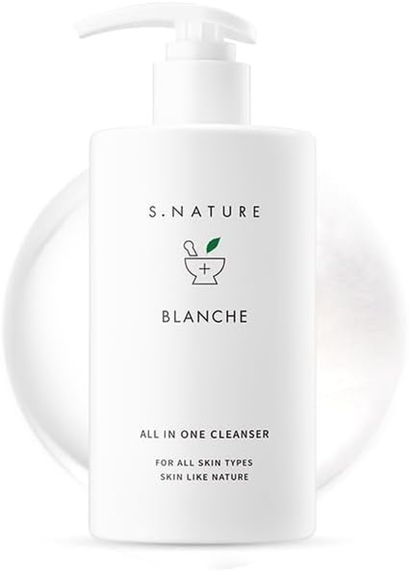 S.NATURE BLANCHE Cleanser｜Mild Acidic Cleanser, Face & Body All-In-One｜8.79 Fl.Oz, 260Ml