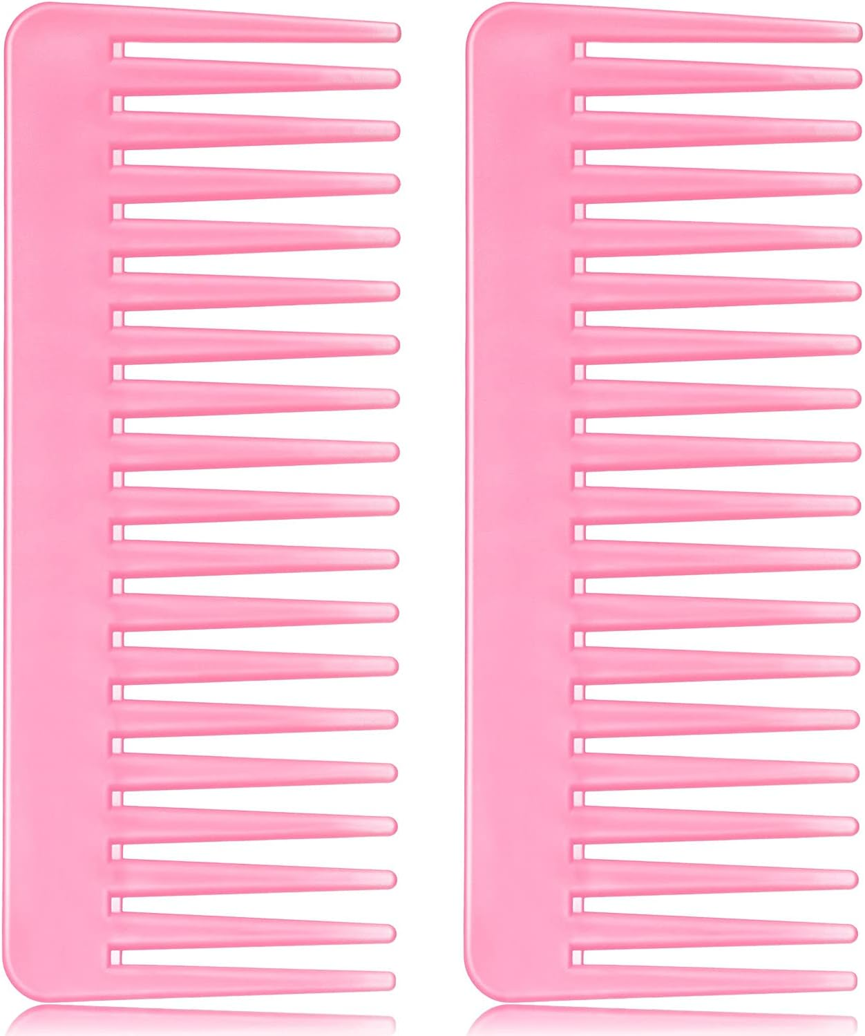 Patelai Large Hair Detangling Comb Wide Tooth Comb for Curly, Long, Wet or Dry Hair, No Handle, Anti-Static, Plastic, Unisex, White