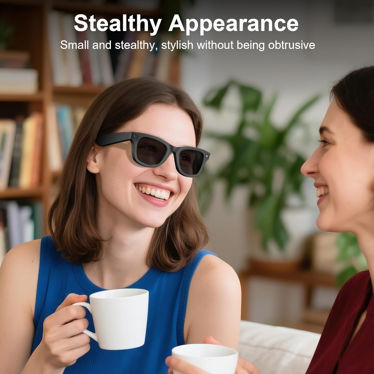 Hibloks LED Light Blocking Stickers Compatible with Ray-Ban Meta Wayfarer/Skyler/Headliner Accessories, Blackout LED Covers for Smart Glasses, Low-Tack Restickable Sticker image number 1