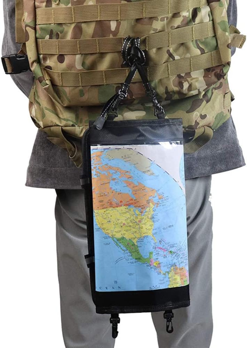 Sagasave Waterproof Map Holder, Waterproof Cover Clear TPU Case Camping Accessories Large Pouch Bag for Outdoor, Hiking, Kayaking image number 2