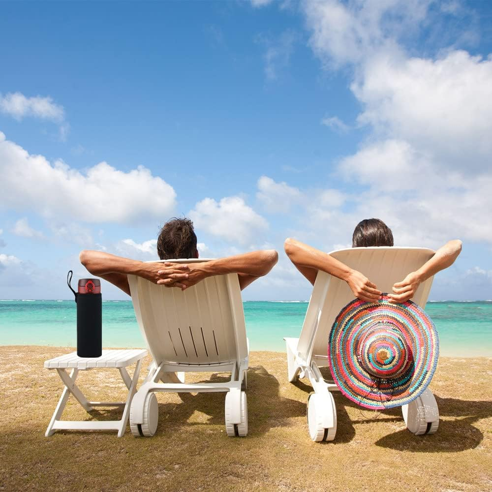 Water Bottle Cover Sleeve 25 Oz, Insulated Neoprene Sleeve Water Bottle Carrier Holder Pouch Cover Bag Case 750Ml image number 4