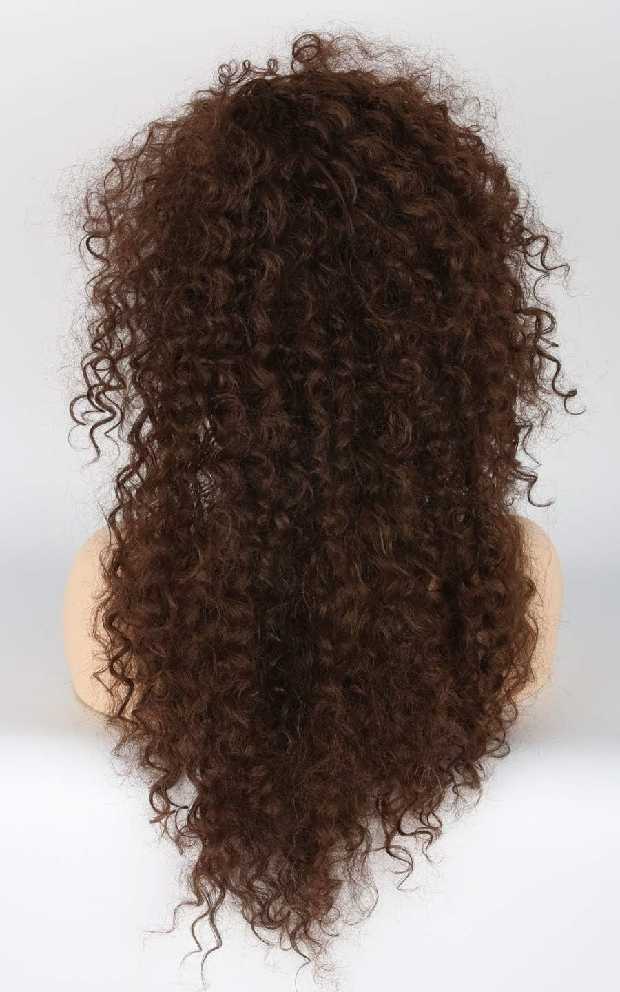 Topcosplay Womens Wig Brown Long Curly Fluffy Bellatrix Lestrange Cosplay Halloween Costume Wigs image number 3