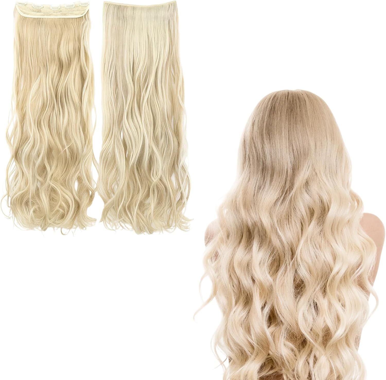 Clip-In Real Hair Extensions, Natural Hair, for Volume and Length, Easy to Use, Perfect for Any Occasion image number 6