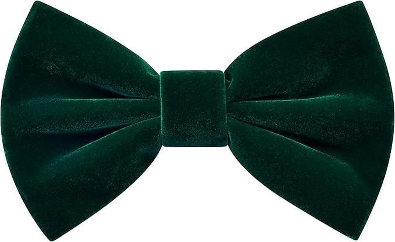 Velvet Bow Ties for Men Adjustable Pre-Tie Bowtie Tuxedo Bowties for Wedding
