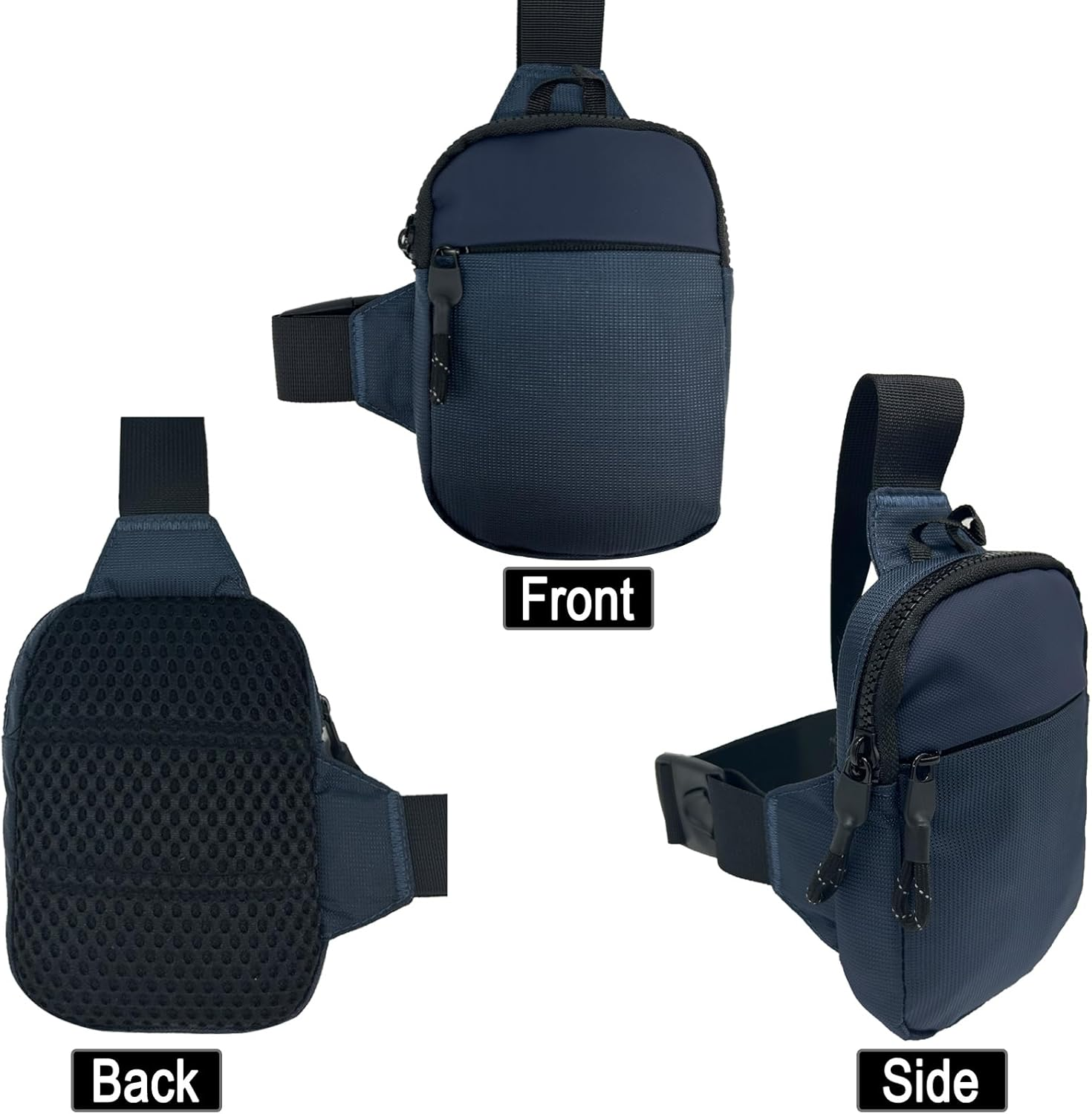 LKEX Mini Sling Bag Men Small Crossbody Bag Women Fanny Packs Casual Personal Pocket Bag Backpack Phone Chest Bag image number 1