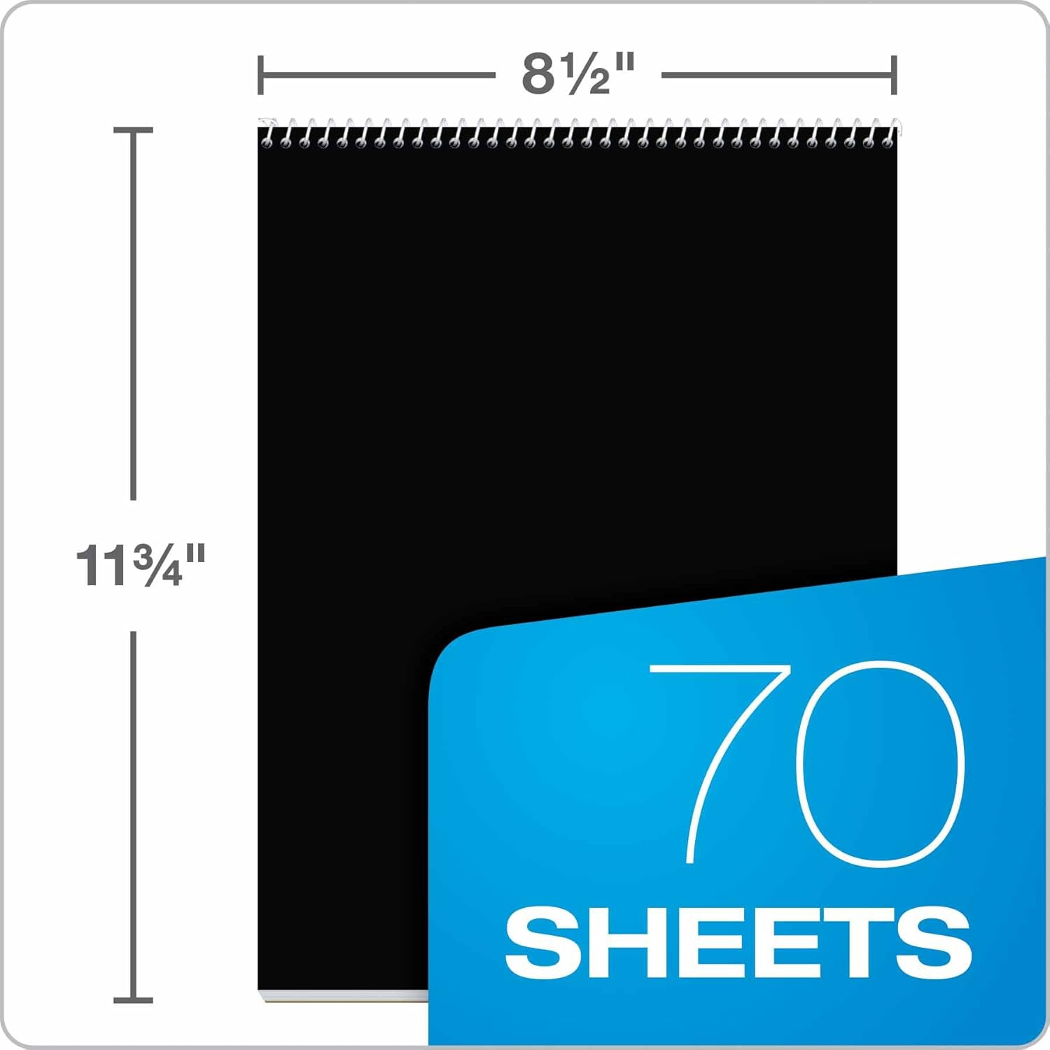 Oxford Focusnotes Writing Tablet, 8-1/2 X 11-3/4 Inches, White, Cornell Rule, 70 Sheets(90221) image number 5