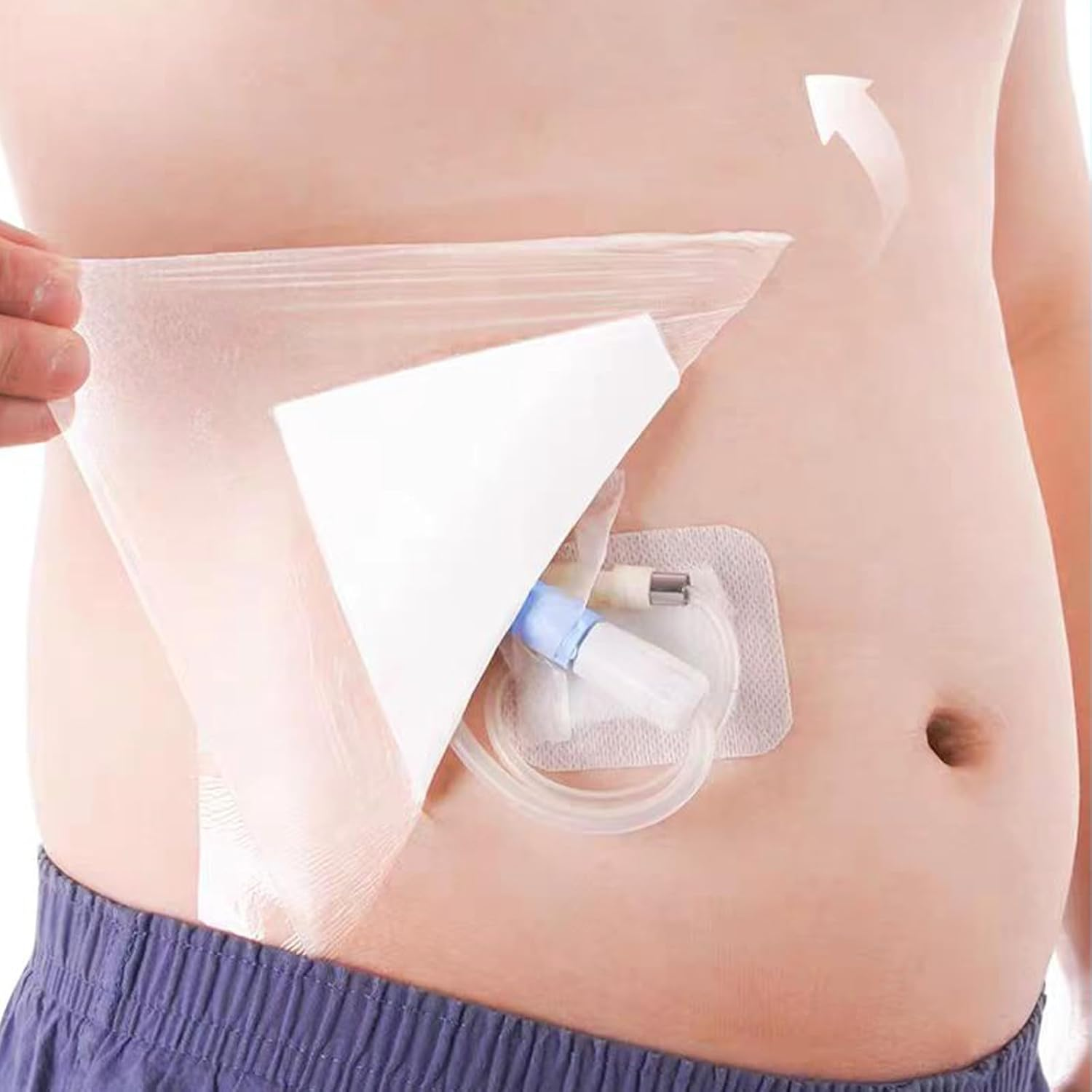 Waterproof Wound Bandage Patches with Absorbent Gauze Pads, Large Wound Dressings Pads，Post Surgical Shower Wound Cover Protector,6Pcs image number 5