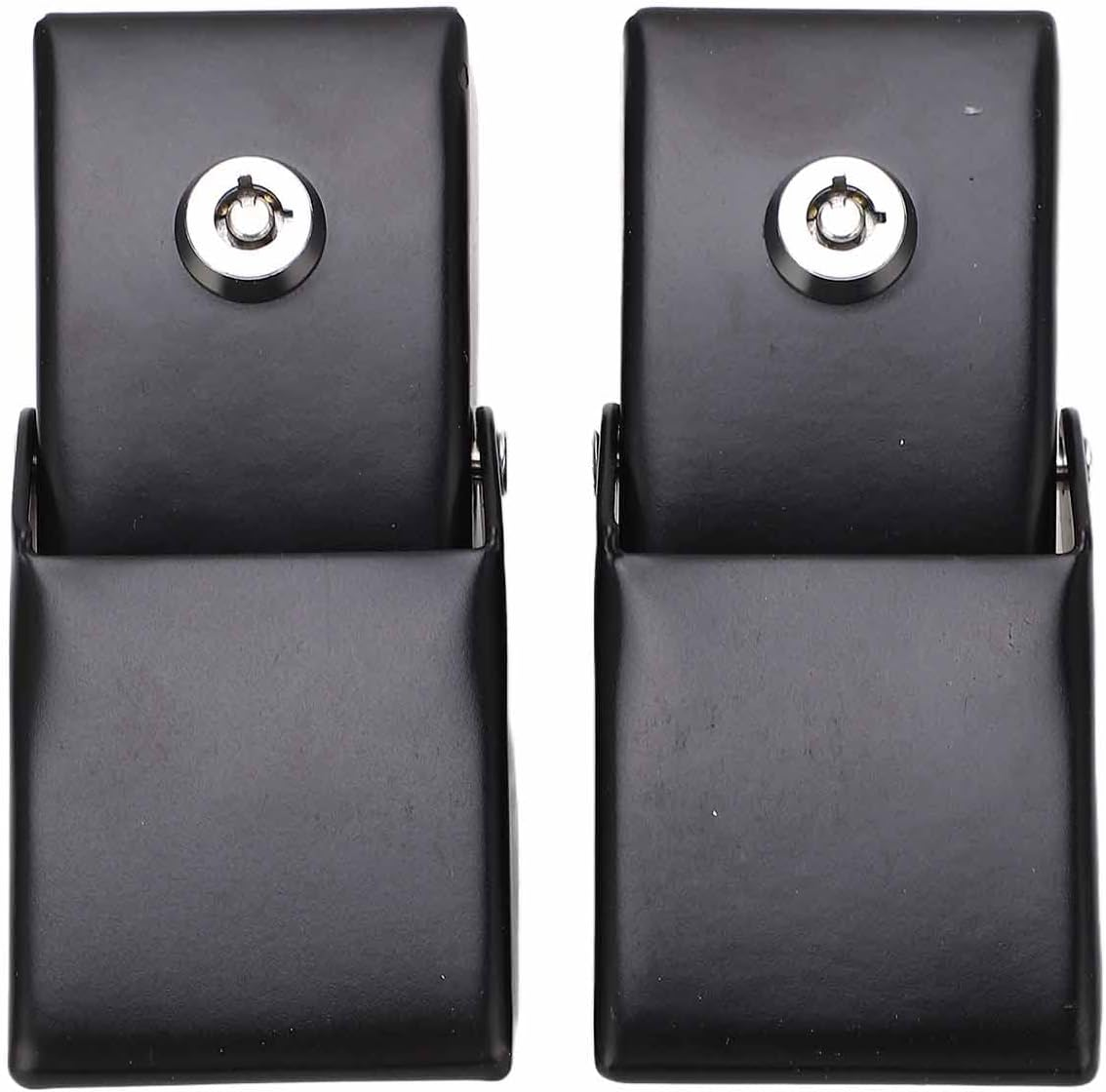 Metal Locking Hood Lock Catch Latches Kit Sturdy Hood Lock Key Car Security for Jeep Wrangler JK 2007‑2017 image number 4