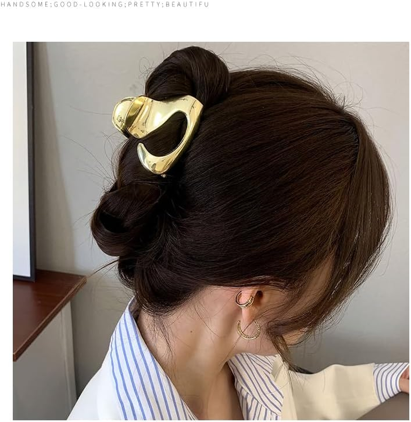 Hair Clips Hair Accessories for Women Girls Elegant Silver Hair Clips Hair Pins Fashion Hair Accessories for Party Wedding Everyday (Gold Shine) image number 5