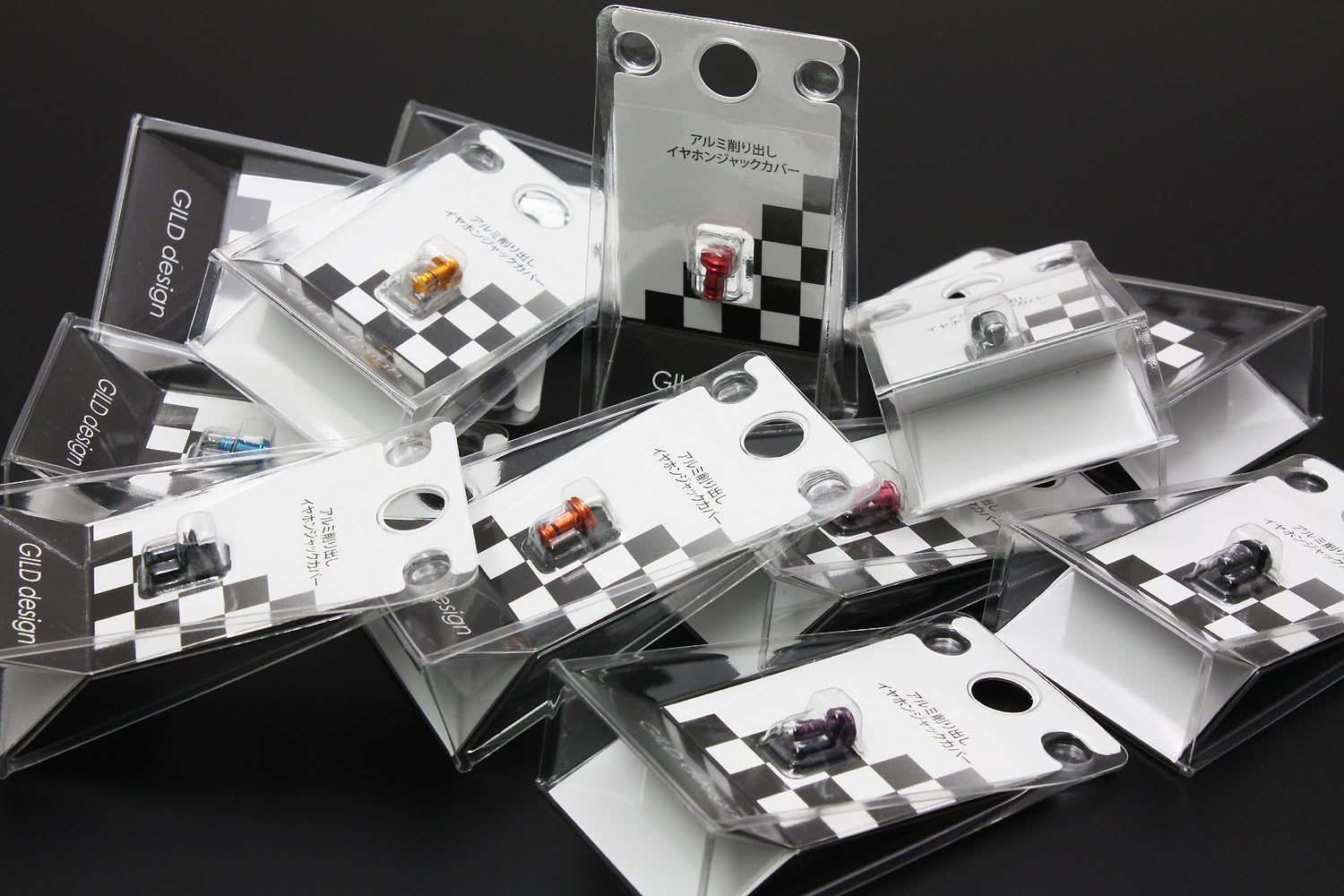 GILD Design GA-200BL Machined Aluminum Earphone Jack Cover, Blue image number 2