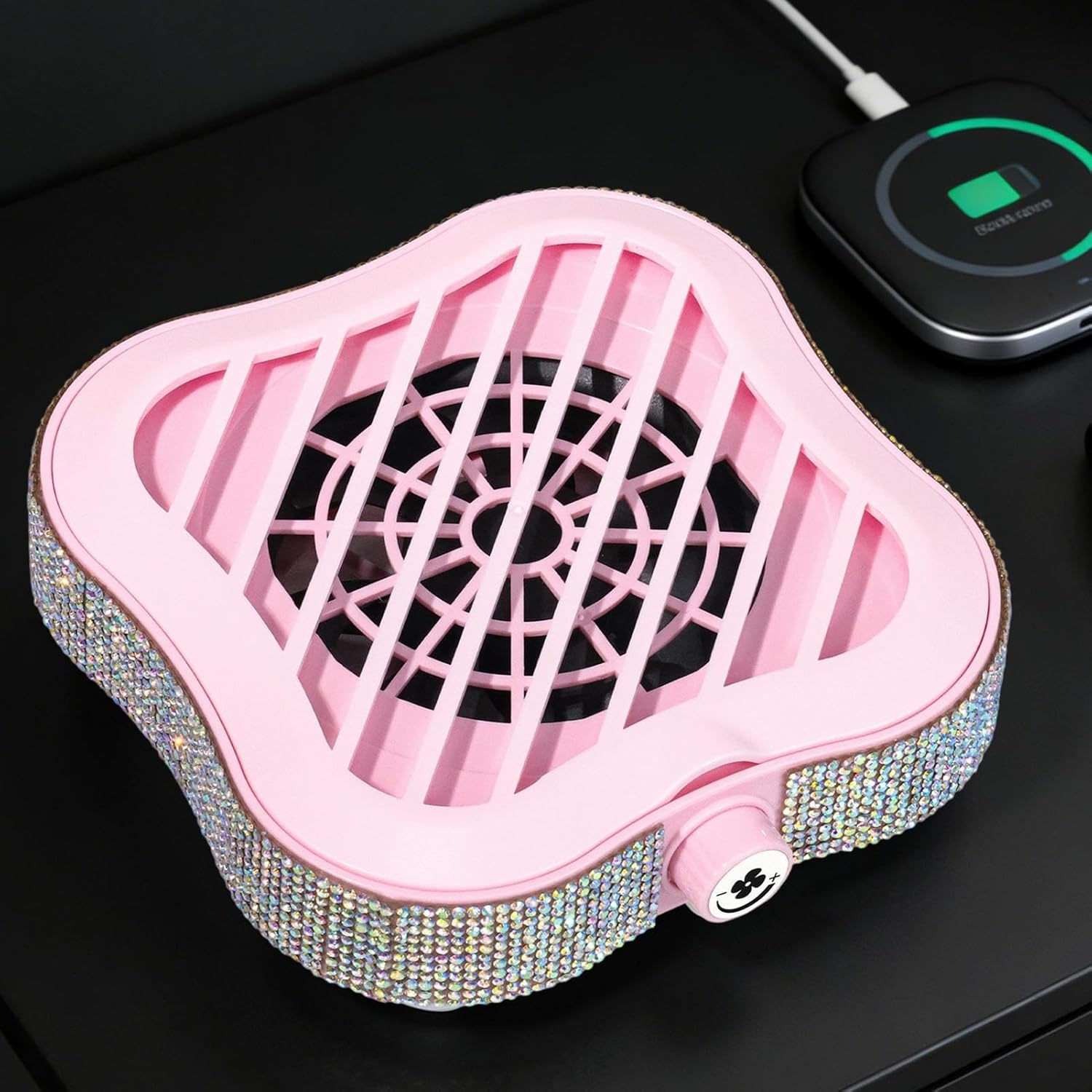 Nail Vacuum | Powerful Low Noise Cleaner - Adjustable Suction Power Nail Duster Collector with 10 Filters,For Salon, Table, Home, Room, Manicure, Beginner, Professional image number 1