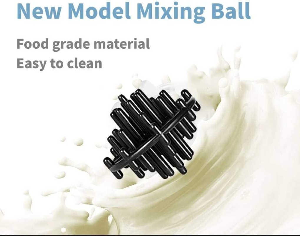 800Ml (28Oz) Stainless Steel Protein Shaker Bottle with Mixing Ball | Visible Window | Carrying Loop | Leak Proof | BPA Free | 2018 New Model | 2 Colors image number 3