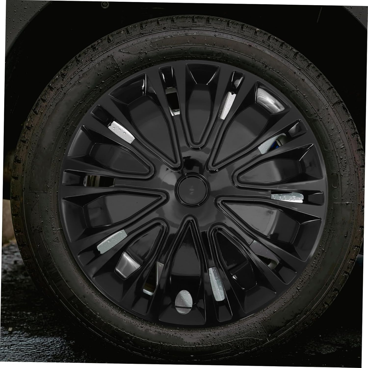 TOGEVAL Universal 14 Inch Car Hubcaps Plastic Wheel Rim Covers Scratch and Dirt Protection Easy to Install for Suvs and Trucks image number 3