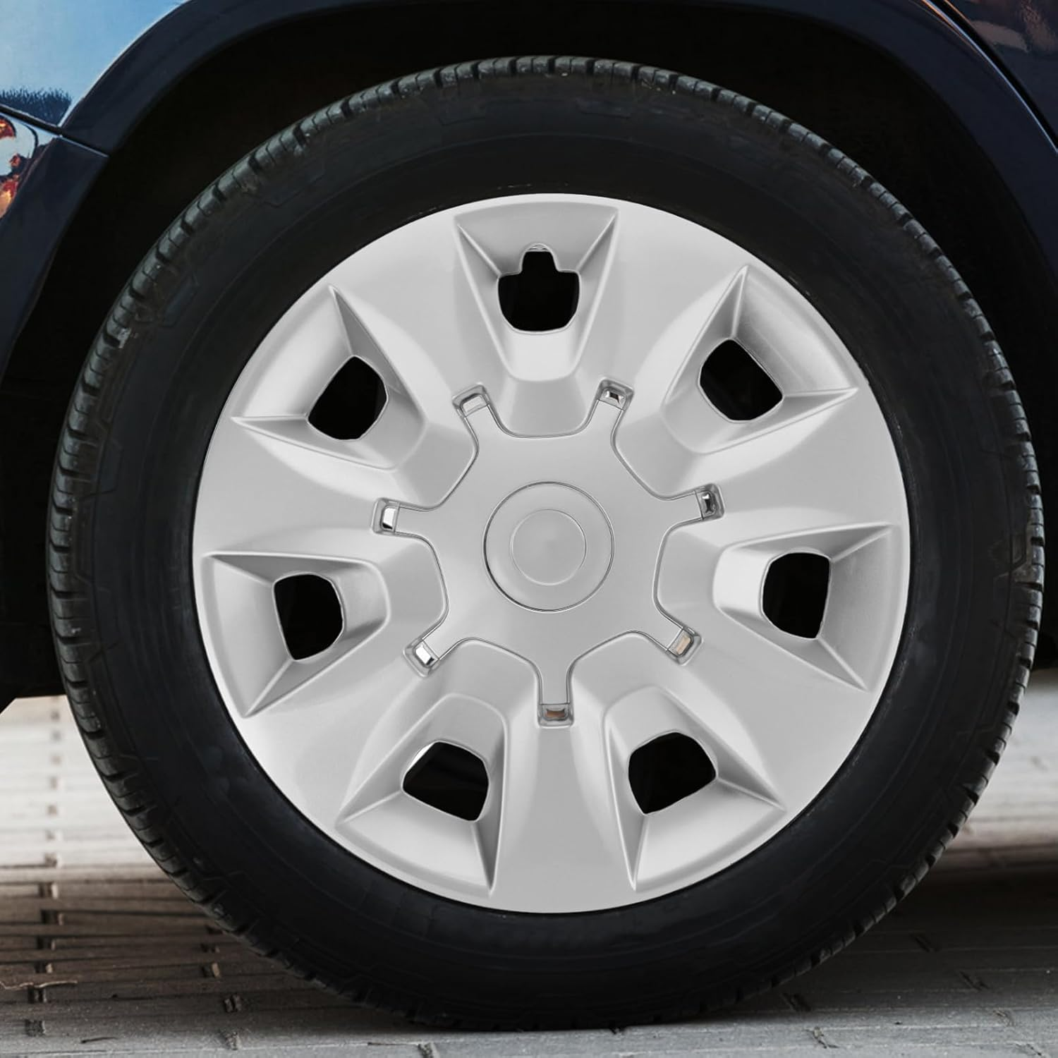 Gatuida Car Replacement Wheel Rim Cover Automotive Wheel Hubcaps Stylish Hub Covers image number 2