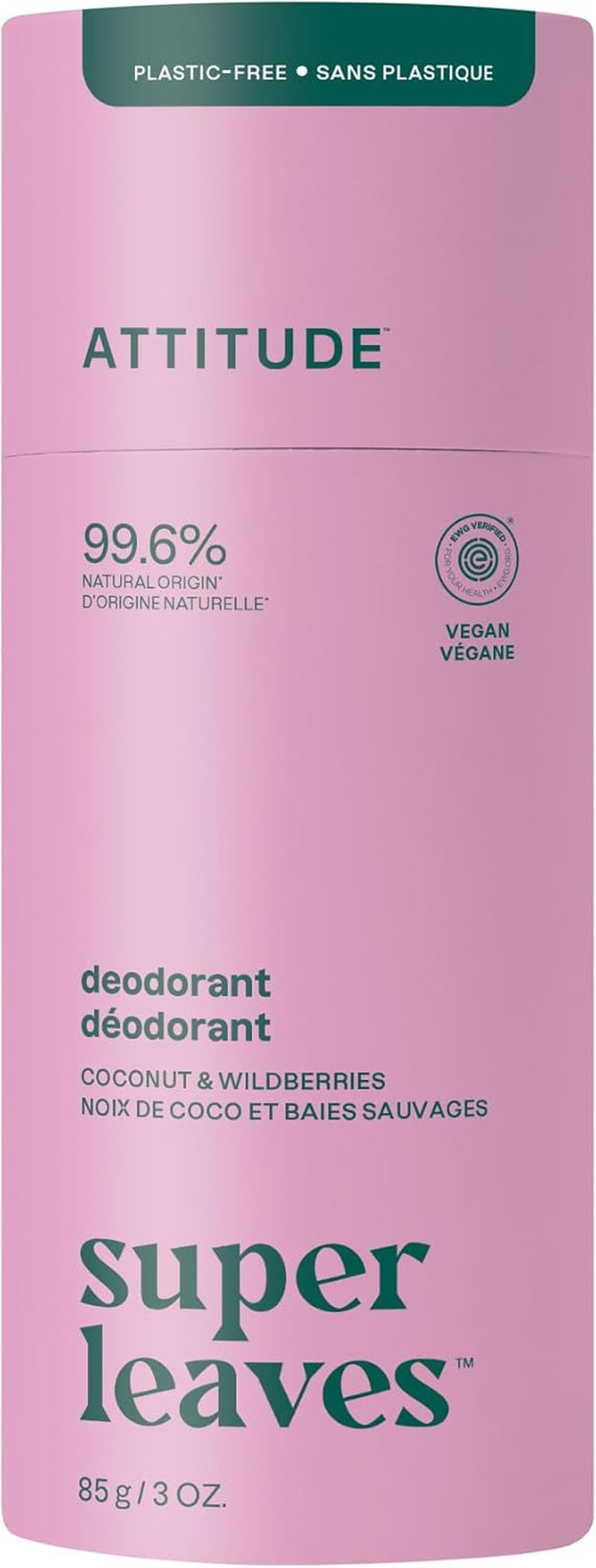 Attitude Super Leaves Deodorant White Tea Leaves - 3 Oz image number 4