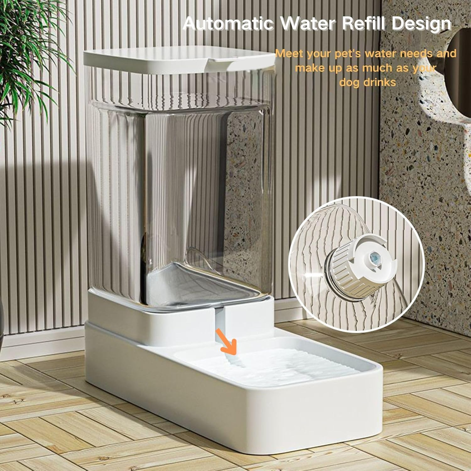 Gravity Pet Feeder and Water Dispenser Set - Automatic Dog Feeder & Cat Water Dispenser for Small to Medium Pets - 3.8L Large Capacity