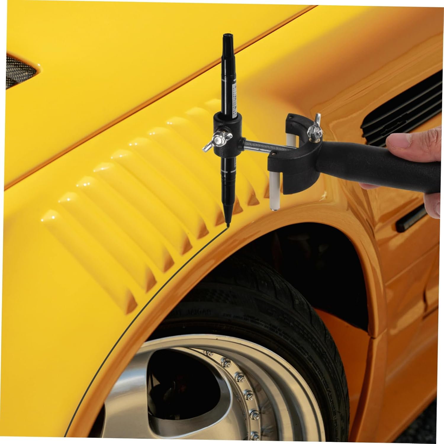 GALPADA Wheel Eyebrow Scriber Tool for Car Auto Body Repair Wheel Arch Parallel Scriber Arch Line Marker for Scribing and Marking in Automotive Workshops image number 1