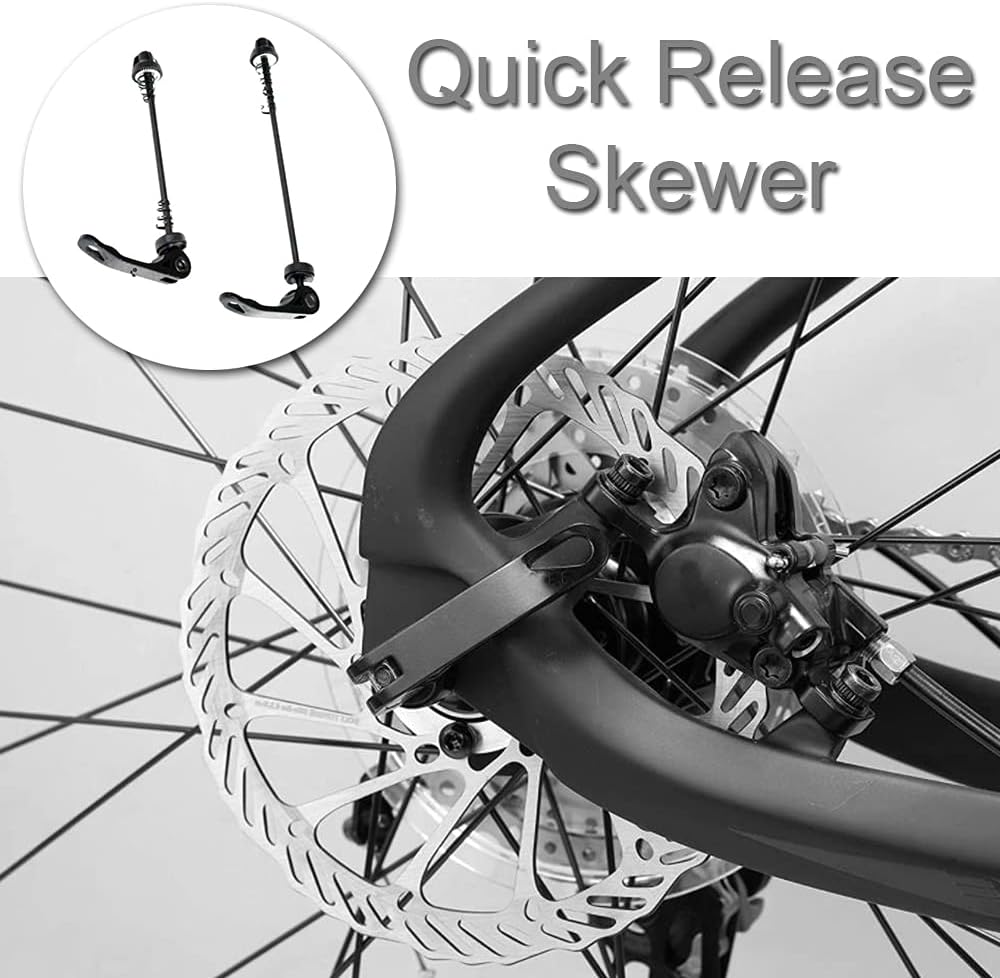 NA 1 Pair Quick Release Skewer Front and Rear Wheel Hub Quick Release Skewer Set Clip Bolt Lever Axle Set for Road Mountain Bicycle image number 2