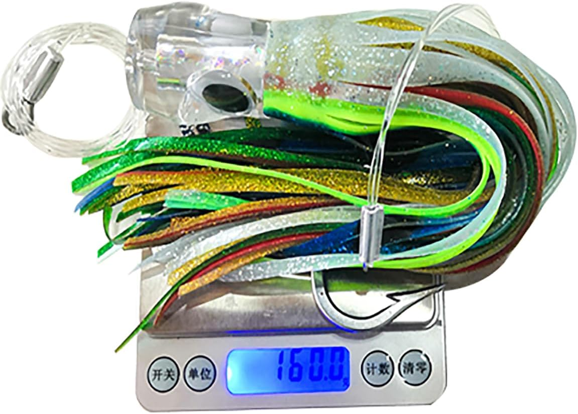 Kmucutie 4 Pcs 11 Inch Marlin Tuna Dolphin Sailfish Shark Trolling Lure Big Game Fishing Bait Deep Sea Fishing Lure image number 4