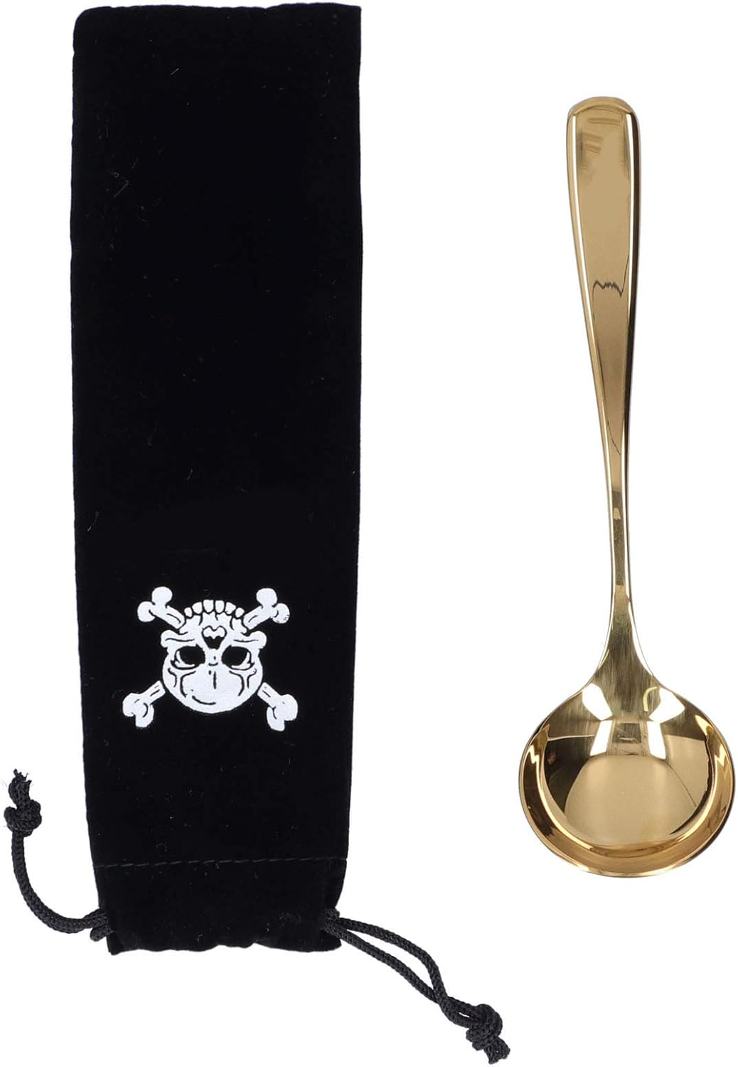 Cupping Spoon Stainless Steel Professional Coffee Cupping Spoon Milk Foam Dessert Cake Ice Cream Soup Bouillon Iced Tea Spoons Gadgets Tableware Kitchen Tool Silverware with Storage Bag (Oro) image number 4