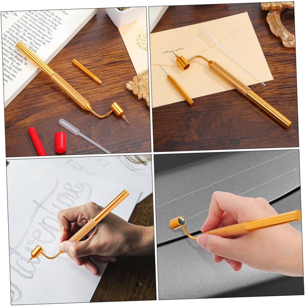 TIDTALEO 2 Sets Car Paint Scratch Repair Pen Precision Fine Line Paint Applicator Needle and Dropper for Rock Chip and Scratch Repair Automotive Touch-Up Kit image number 6