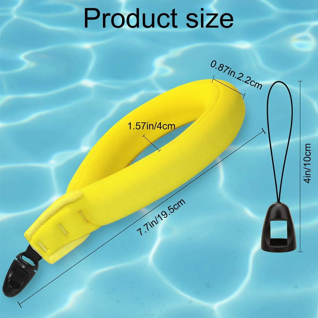 Camera Float Wrist Strap,Waterproof Floating Lanyard for Gopro, Nikon Canon, Sony, Fujifilm & More Underwater Camera image number 2