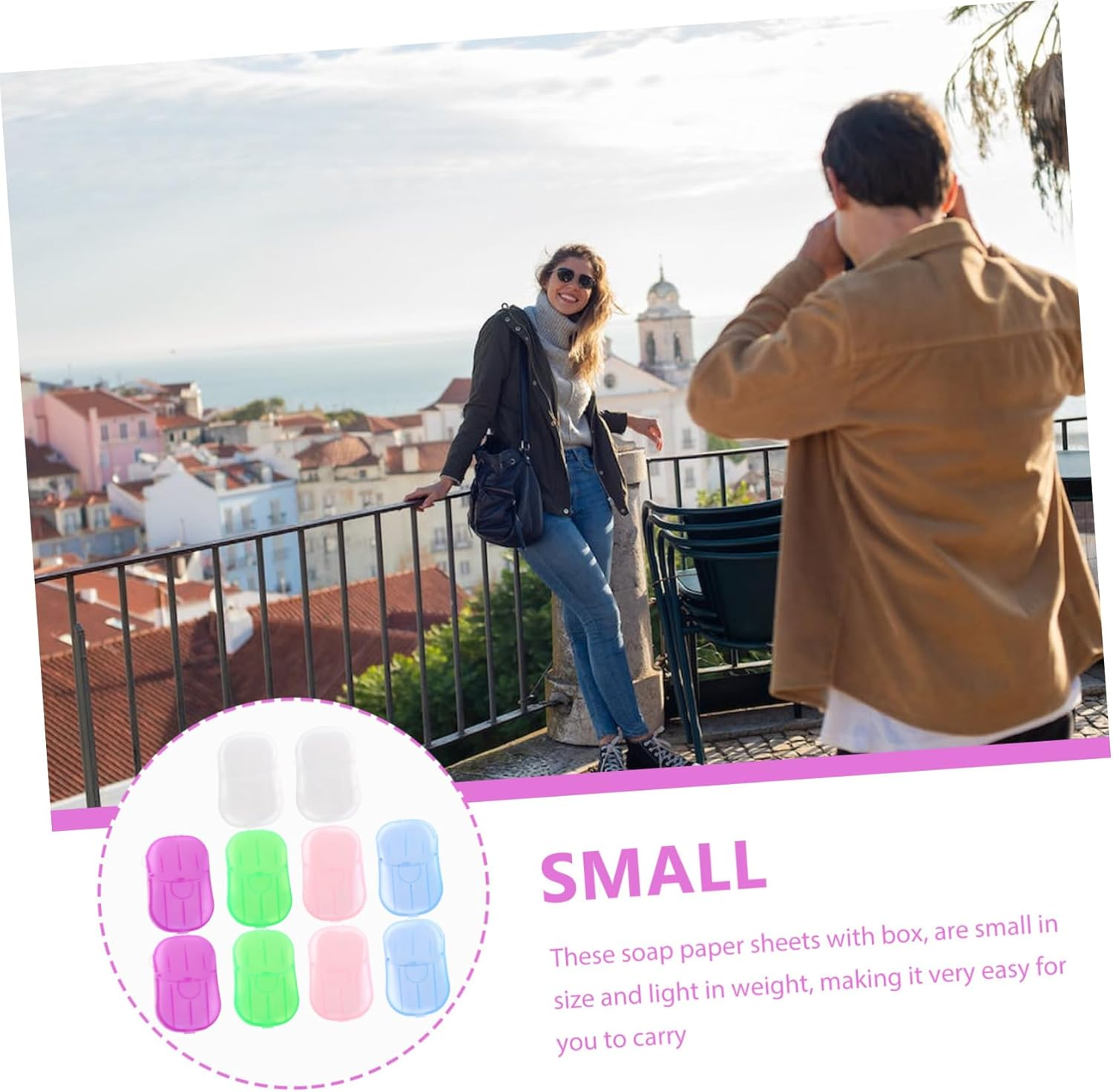 MAGICLULU Lightweight Outdoor Product of Soap Paper Sheets Travel Minis for Hiking image number 1