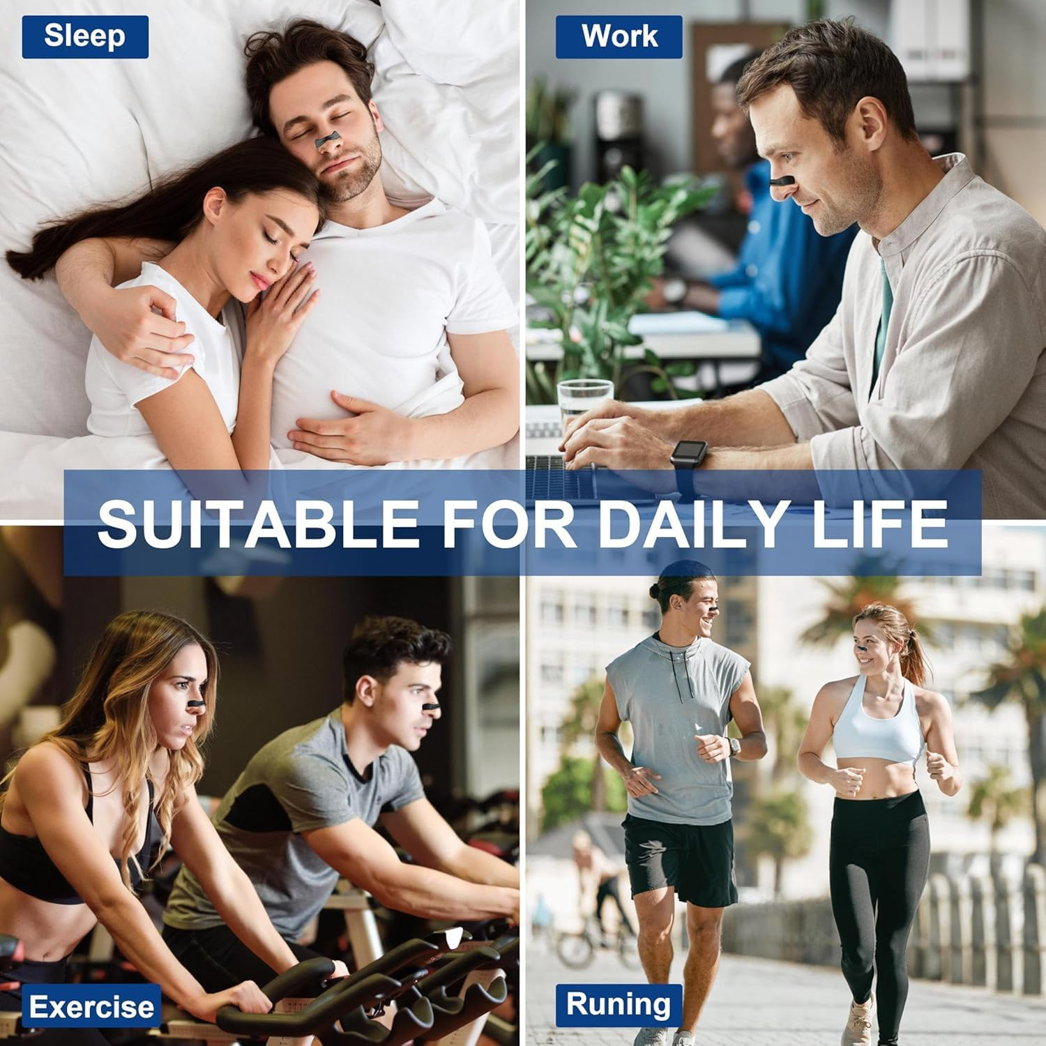 120Pcs Breathe Magnetic Nasal Strip anti Snoring Breathing Nasal Strips Sleep & Exercise Reduce Snoring Improve Oxygen Flow anti Snoring Nasal Strips for Men & Women image number 1