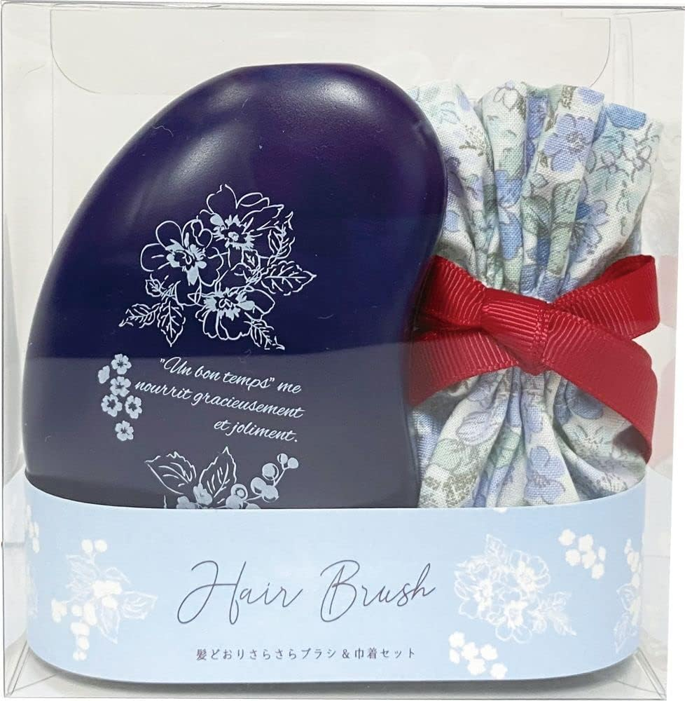 Koji Company Smooth Brush & Drawstring Gift Flower NV Made in Japan