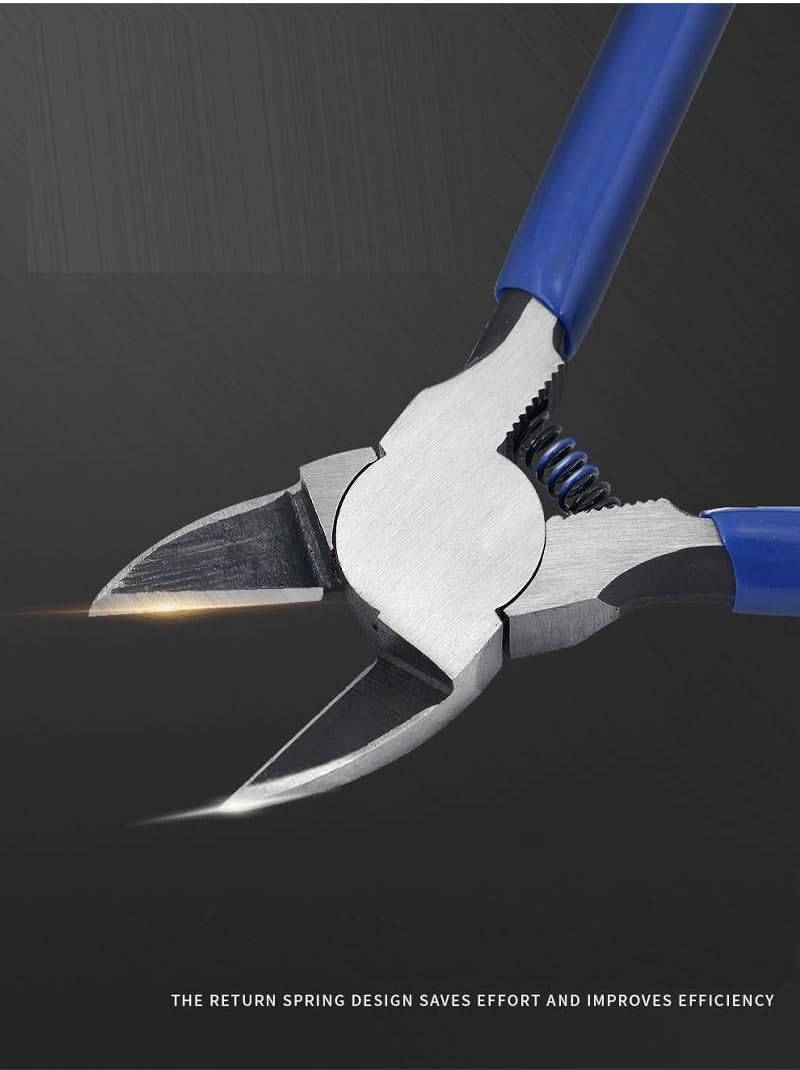 Wire Cutter,Side Cutters,Cutting Pliers,6 Inch Flush Cutters for Crafting Wire Snips Spring Loaded Dikes Wire Cutter for Jewelry Making,Crafts