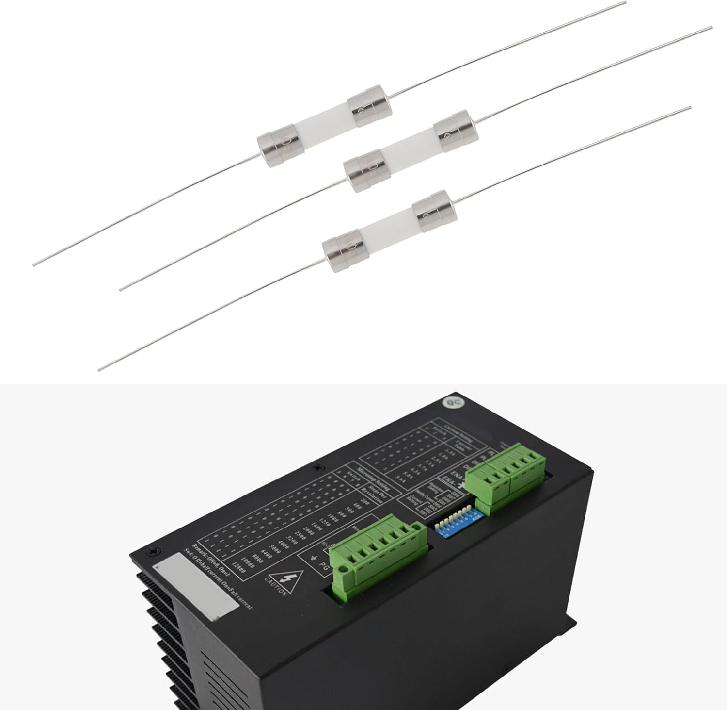 Create Idea 10Pcs Slow-Blow Glass Tube Cartridge Fuse 4A 250VAC Radial Leaded for Control Boards Motor Drivers image number 3
