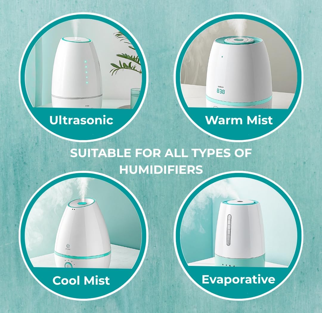 24 Pack Humidifier Cleaning Tablets, Diffuser Cleaner for Stains, Residue & Mineral Deposits, Improves Mist Flow & Device Care, Simple Drop-In Formula image number 2