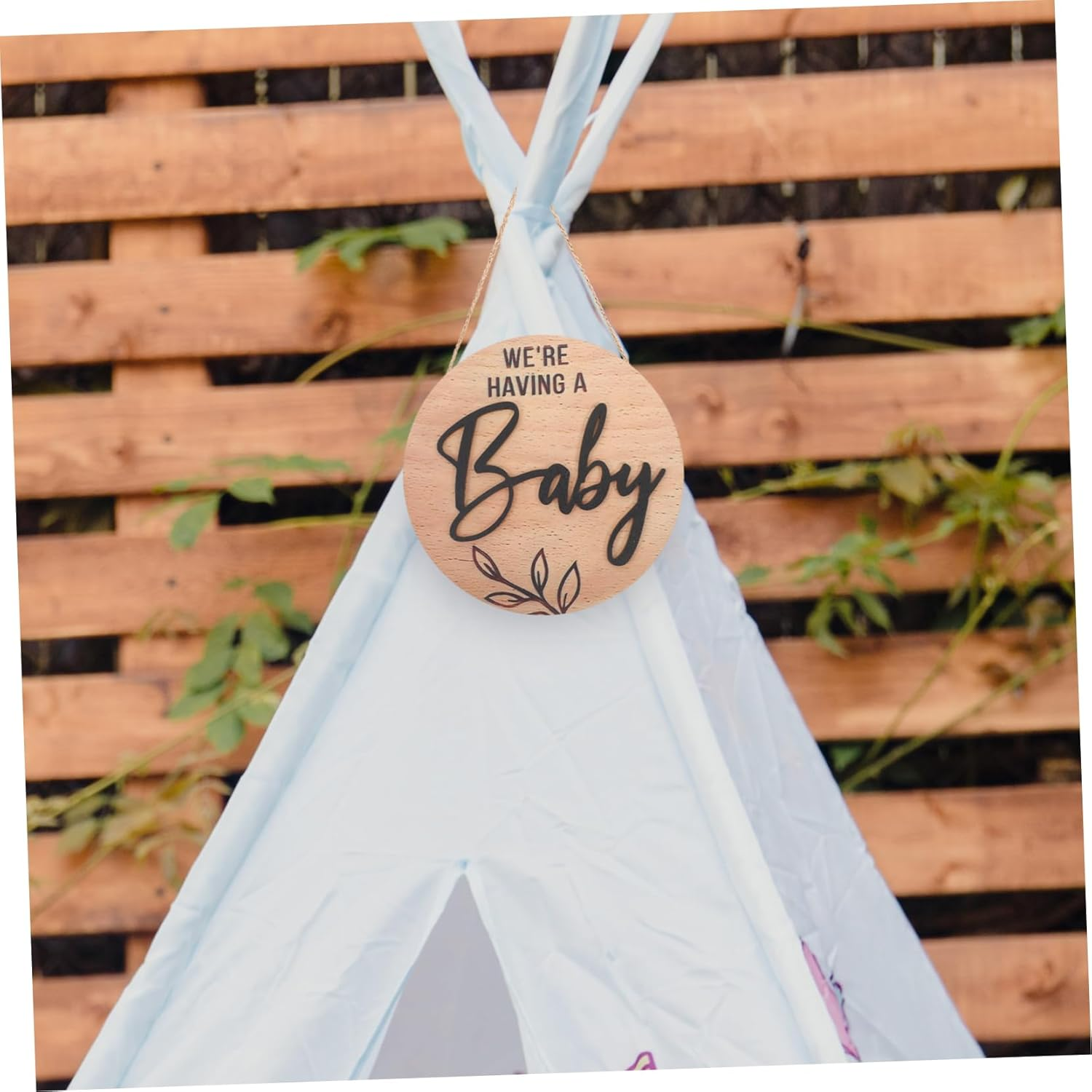 BESPORTBLE Wooden Medal Souvenirs Birth Sign Arrival Signs for Boy Girls for Home image number 3