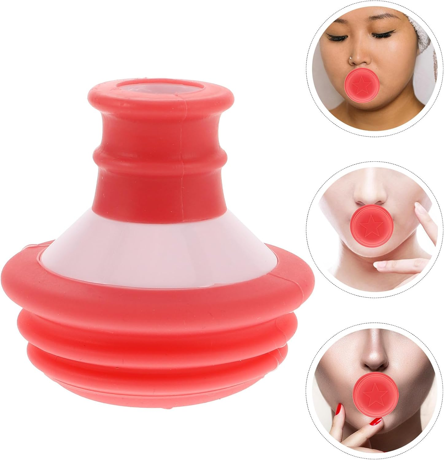 WRITWAA Jaw Exerciser for Women Double Chin Reducer Facial Muscle Trainer Jawline Exercise Device Neck and Reduces Nasolabial Folds Daily Face Sculpting Equipment image number 3