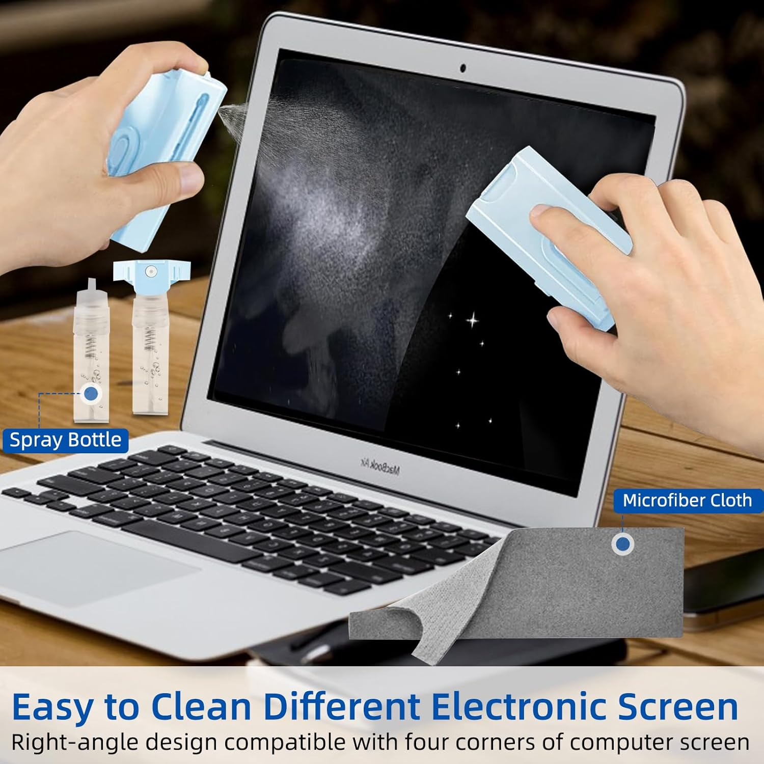 8 in 1 Multifunctional Electronic Cleaner Kit - Keyboard Cleaning Kit, Laptop Cleaner with Brush, Electronic Cleaning Tool for Airpods Pro/Laptop/Phone/Computer/Screen,Blue image number 6
