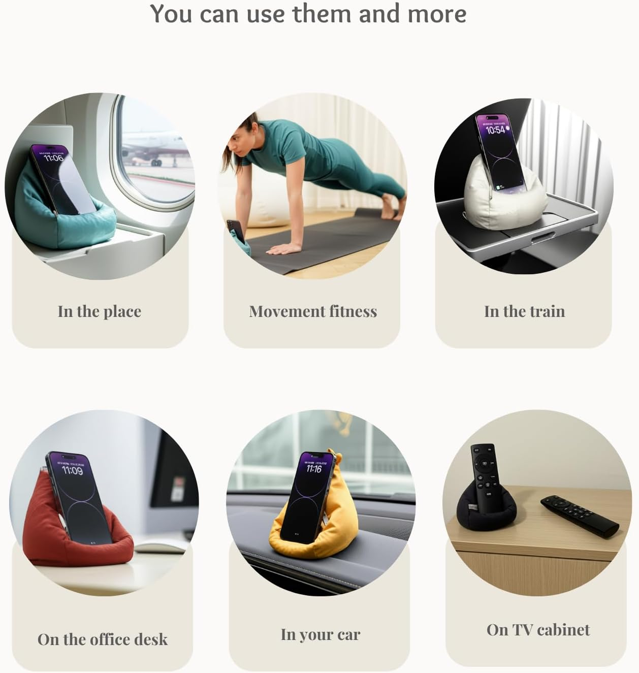 2Pcs Cover of Miniature Bean Bag Couch for Doll (No Filler) Ultra Soft Microfiber Microsuede anti Slip Mini Bean Bag Chair Cell Phone Holder Black Grey - (Cover Only)2Pcs--Dark Green image number 3