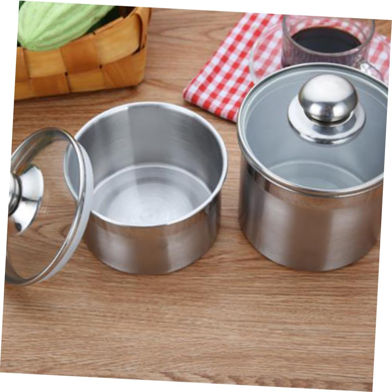 FUNOMOCYA Thickened Glass Jars Snack Containers Seal Lid Coffee Beans Storage Tank Home Travel Kitchen Tool Easy Open Lid Food Preservation Jars