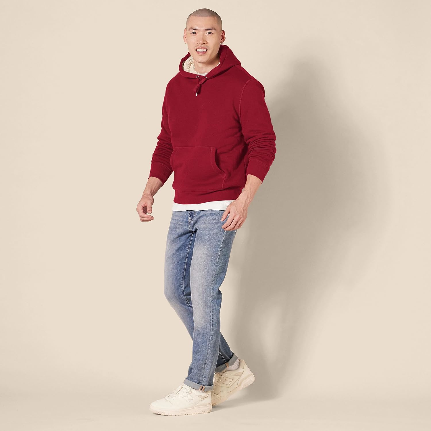 Amazon Essentials Men'S Sherpa-Lined Pullover Hoodie Sweatshirt image number 2