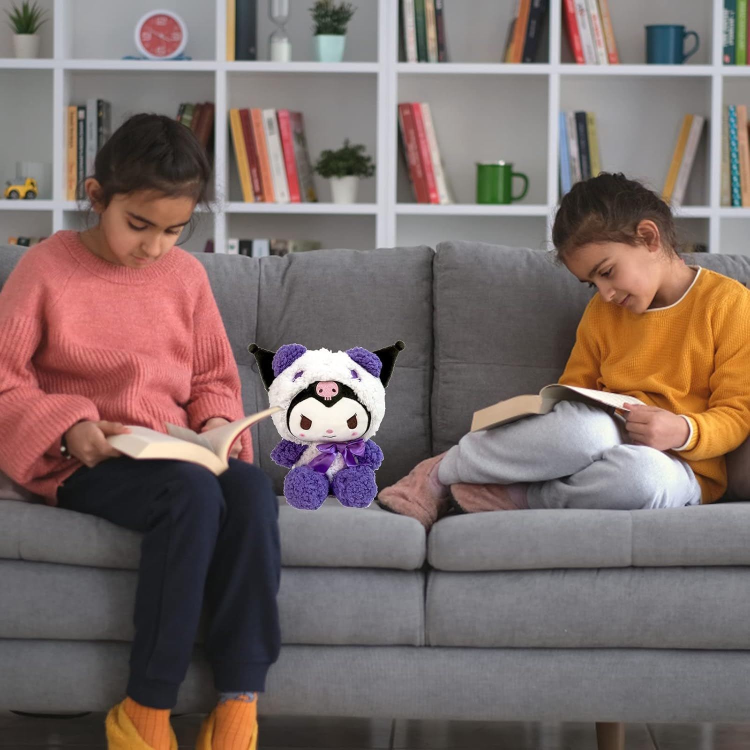 FAMILIO My Melody Kuromi Plush Toy My Melody Kuromi Cartoon Plush Toy Kids Plush Toy Cute Plush Toy Birthday Christmas Send Children Send Friends Birthday Gifts Plush Doll for Children image number 1