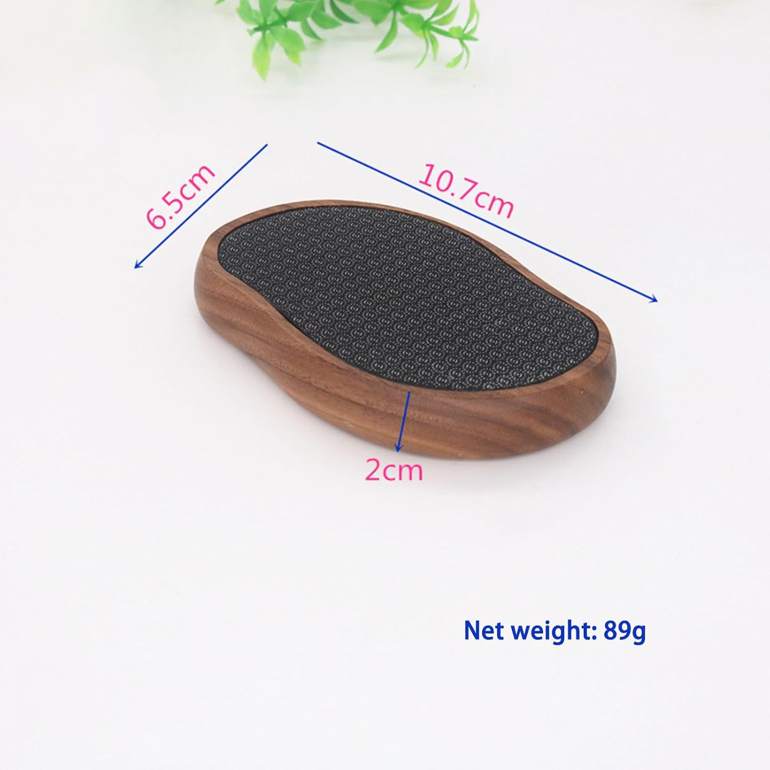 CTOUUGRS Nano Glass Pedi Egg Pumice Stone Foot Scrubber Dead Skin Callus Remover with Walnut Wood Handle for Silky Smooth Feet Pedicure Care 1 Piece image number 2