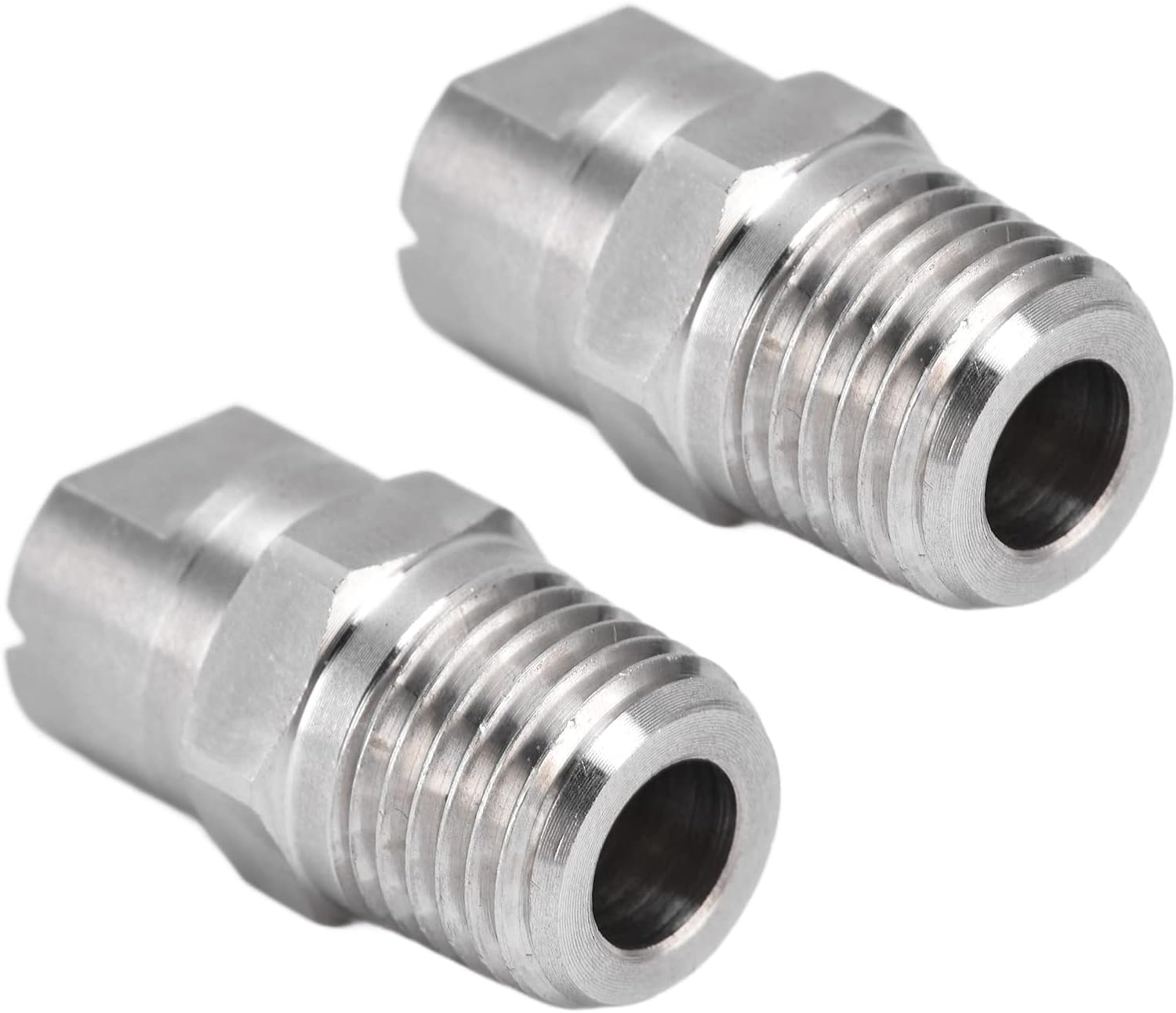 Durable Stainless Steel -Flat Fan Spray Tip with Adjustable Water Cleaning the Fan Nozzle, 2Pcs (95&deg;) image number 6