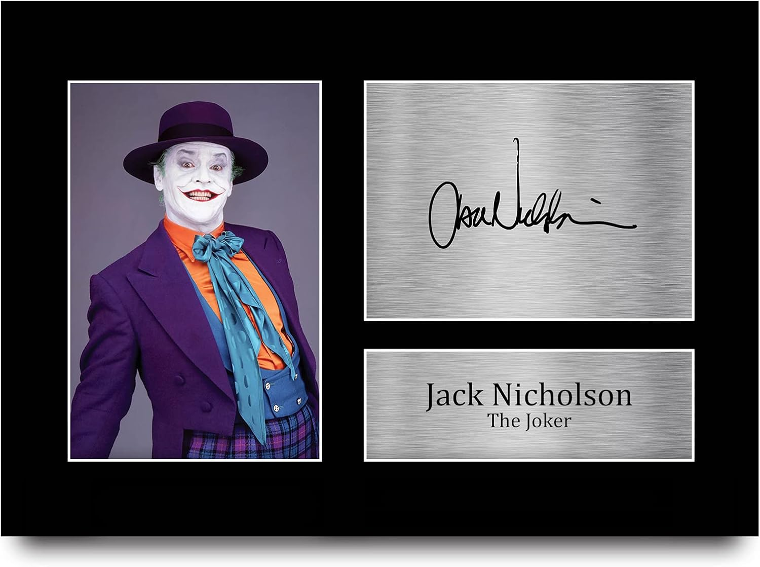 HWC Trading Jack Nicholson Gift Signed A4 Printed Autograph the Joker Batman Gifts Print Photo Picture Display image number 3