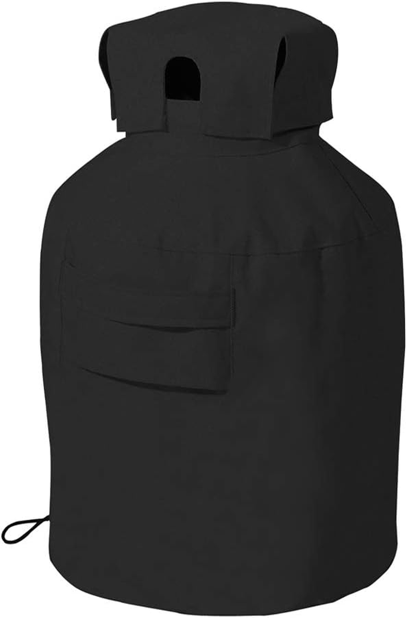 Linkool 20 Lb. Propane Tank Cover,Black,14" Dia X16.5,Hides Often Ugly/Rusty/Dirty Tank Cylinder,All Weather Protection