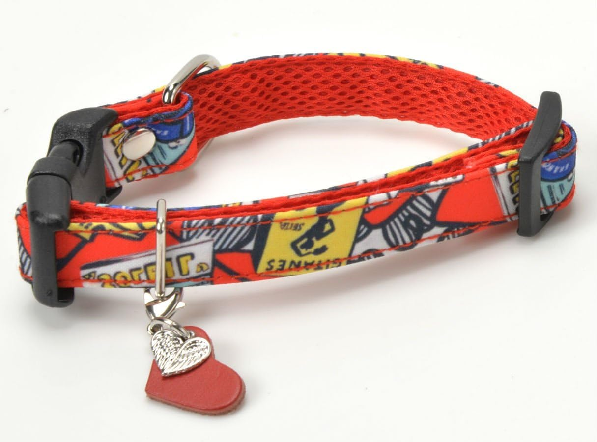 Dog Amo.K 910080-3 Collar American Gala L-RED