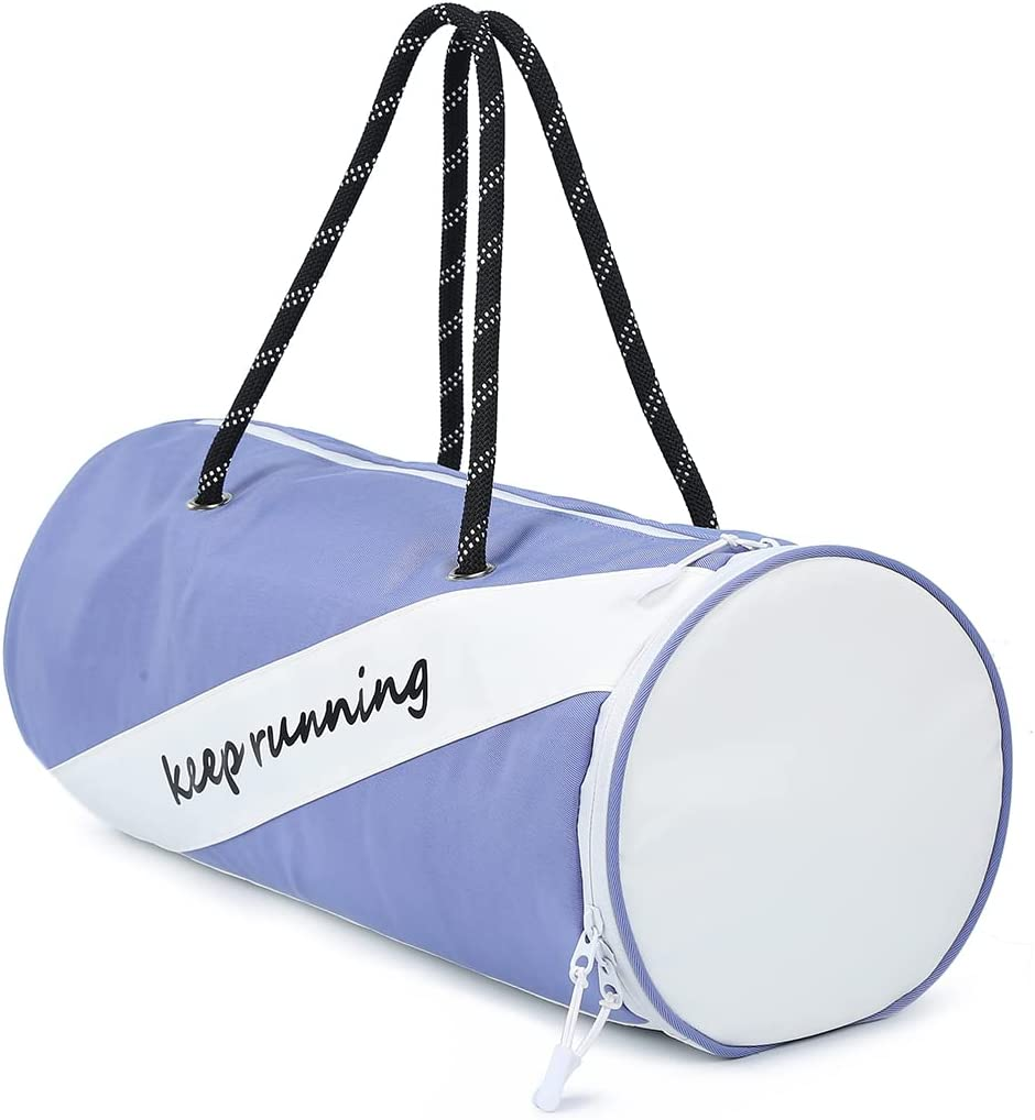 Fitness Sports Gym Swim Dance Bag Ladies and Girls with Shoe Compartment Wet Pocket Soft Lavender and White Colour from Paton Travel Australia image number 2